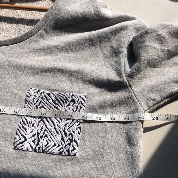 EXTRA Touch gray 3/4 sleeve loose knit back sweater size 3X - Picture 7 of 10